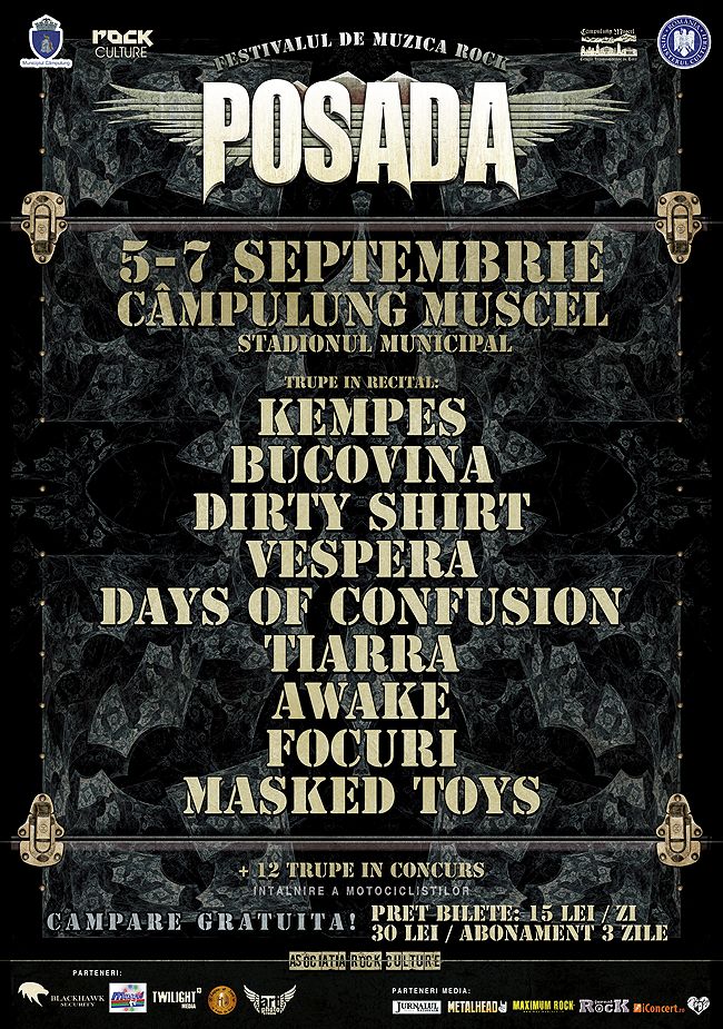 Programul Festivalului Posada Rock, editia 2014